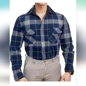 Flannel Plaid Button Down Casual Shirt